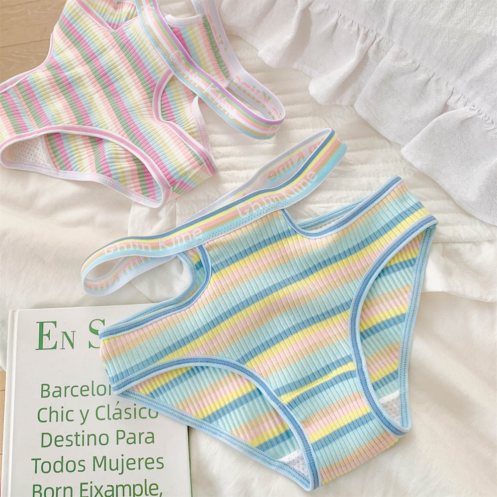 Rainbow Stripe Panties - Femboy Fashion