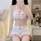 Cute Ruffle Bloomers Bikini Lingerie Sets - Femboy Fashion