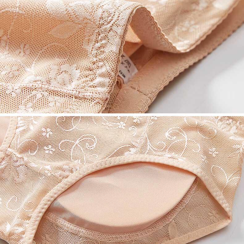 Cute sexy floral butt lifter panty detail