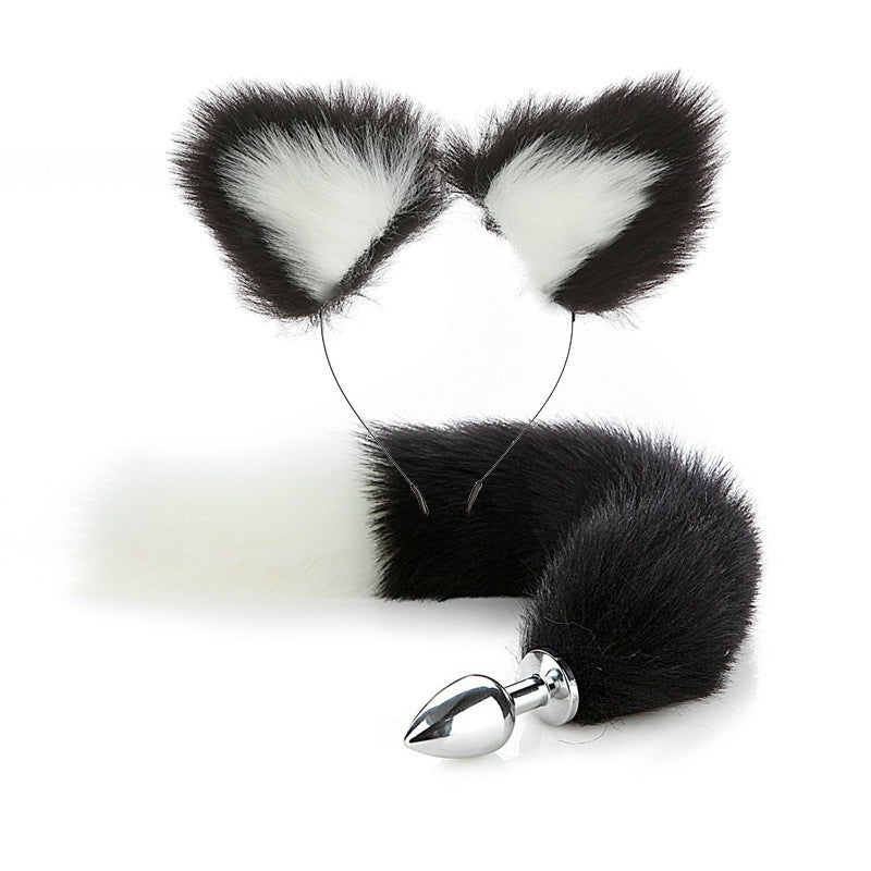 Fox Tail Butt Plug And Ears 2 Piece Set - Femboy Fashion