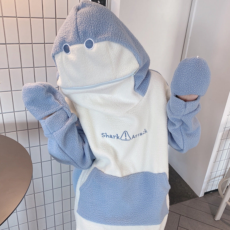 Cute Shark Hoodie - Femboy Fashion