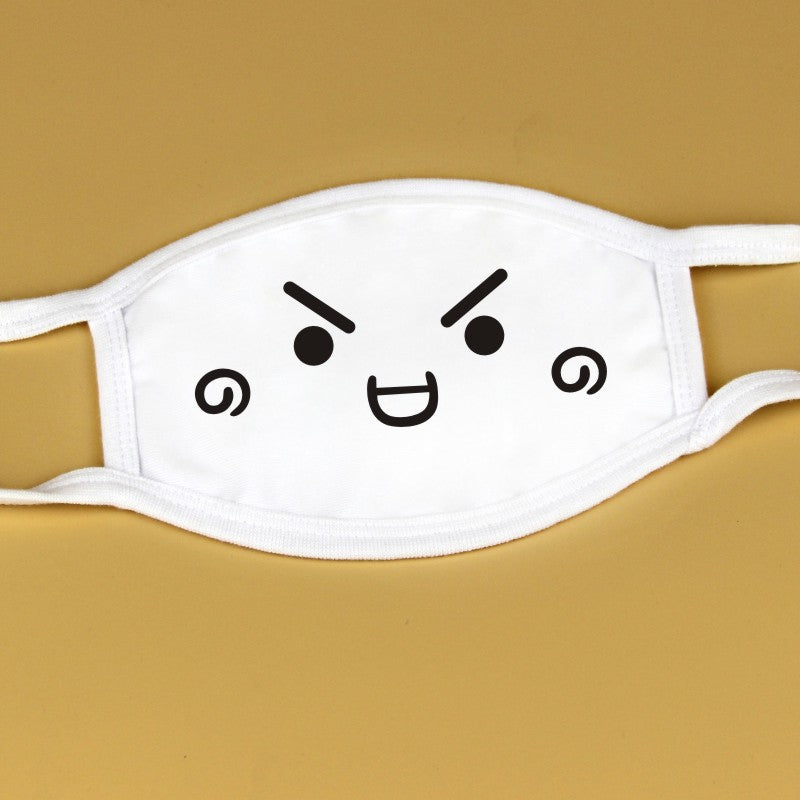 Kawaii Anime White Face Masks - Femboy Fashion