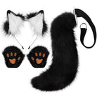 Fox Ears And Tail With Gloves Set - Femboy Fashion