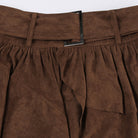 Dark Brown Irregular Cake Short Skirt - Femboy Fashion