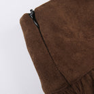 Dark Brown Irregular Cake Short Skirt - Femboy Fashion