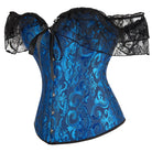 Black And Blue Corset Top - Femboy Fashion