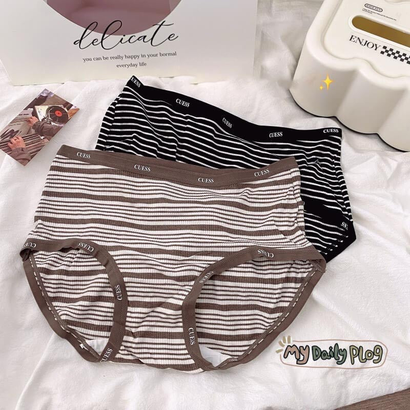 Fashion letter striped panties