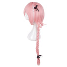 Femboy astolfo cosplay pink wig with bowknot