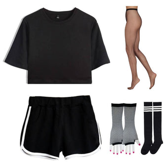 Femboy Starter Pack β Dolphin Shorts & Crop Top Outfit Set