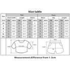 Femboy dolphin short and crop top set size charts