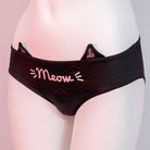 Femboy fashion black cute cat ear panty