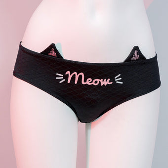 Pastel Femboy Cat Ear Panties
