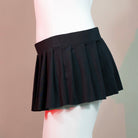 Black Micro Mini Skirt Side