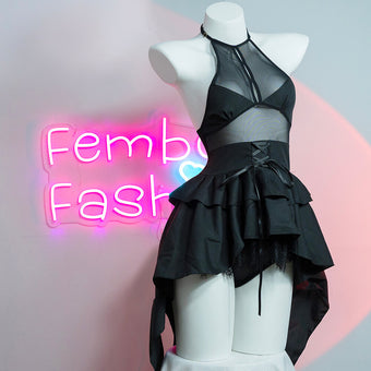 Goth Femboy Tuxedo Dress