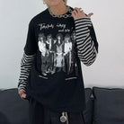 Black gothic style long sleeve top