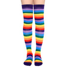 Rainbow Thigh High Socks Gloves Set - Femboy Fashion