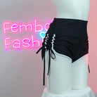 Femboy Fashion Sexy Black Buttlift Shorts