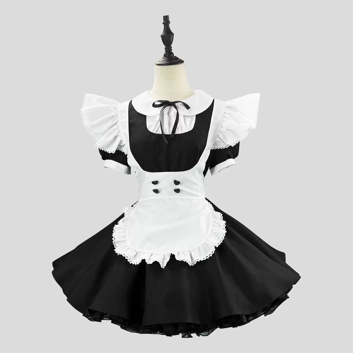 Black And White Maid Dress - Femboy Fashion