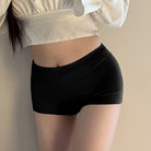 femboy in black cotton boyshorts