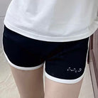 Femboy in cute memes print black shorts