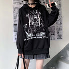 Femboy in femboy anime print oversize hoodie