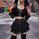 Femboy in Goth Short Skirt - Femboy Fashion