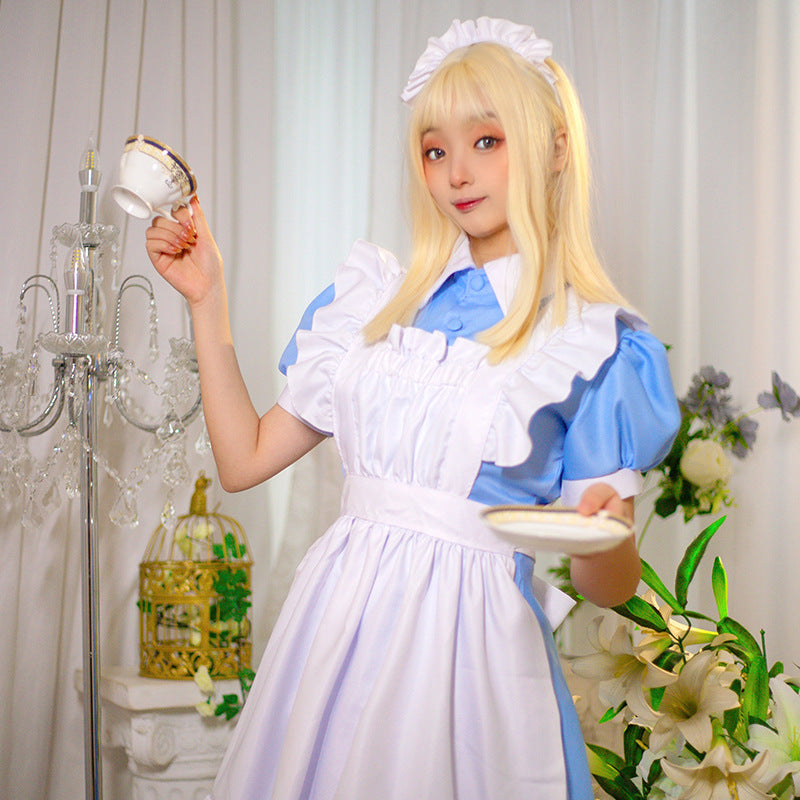 Light Blue Maid Dress Cosplay - Femboy Fashion