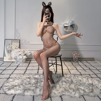 Sexy Crotchless Fishnet Bodystocking