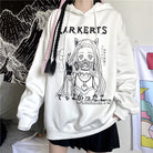 Femboy in white femboy pastel goth hoodie