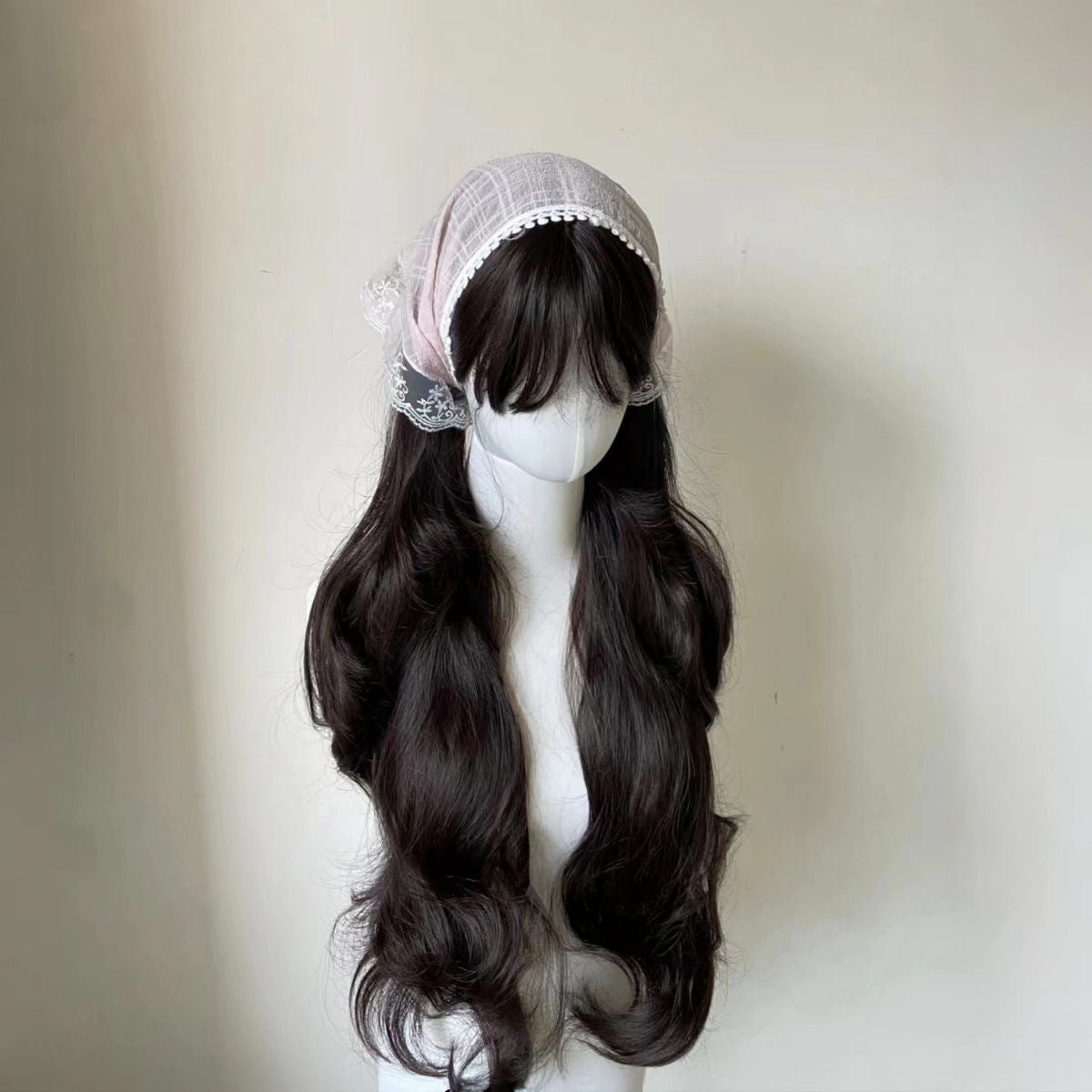 Femboy Loose Body Wave With Bangs Black Front - Femboy Fashion