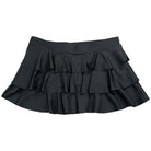 Black Multi Layered Micro Mini Skirt