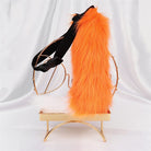 femboy orange and white fox tails for cosplay