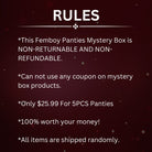 Femboy Panties Mystery Box Rules