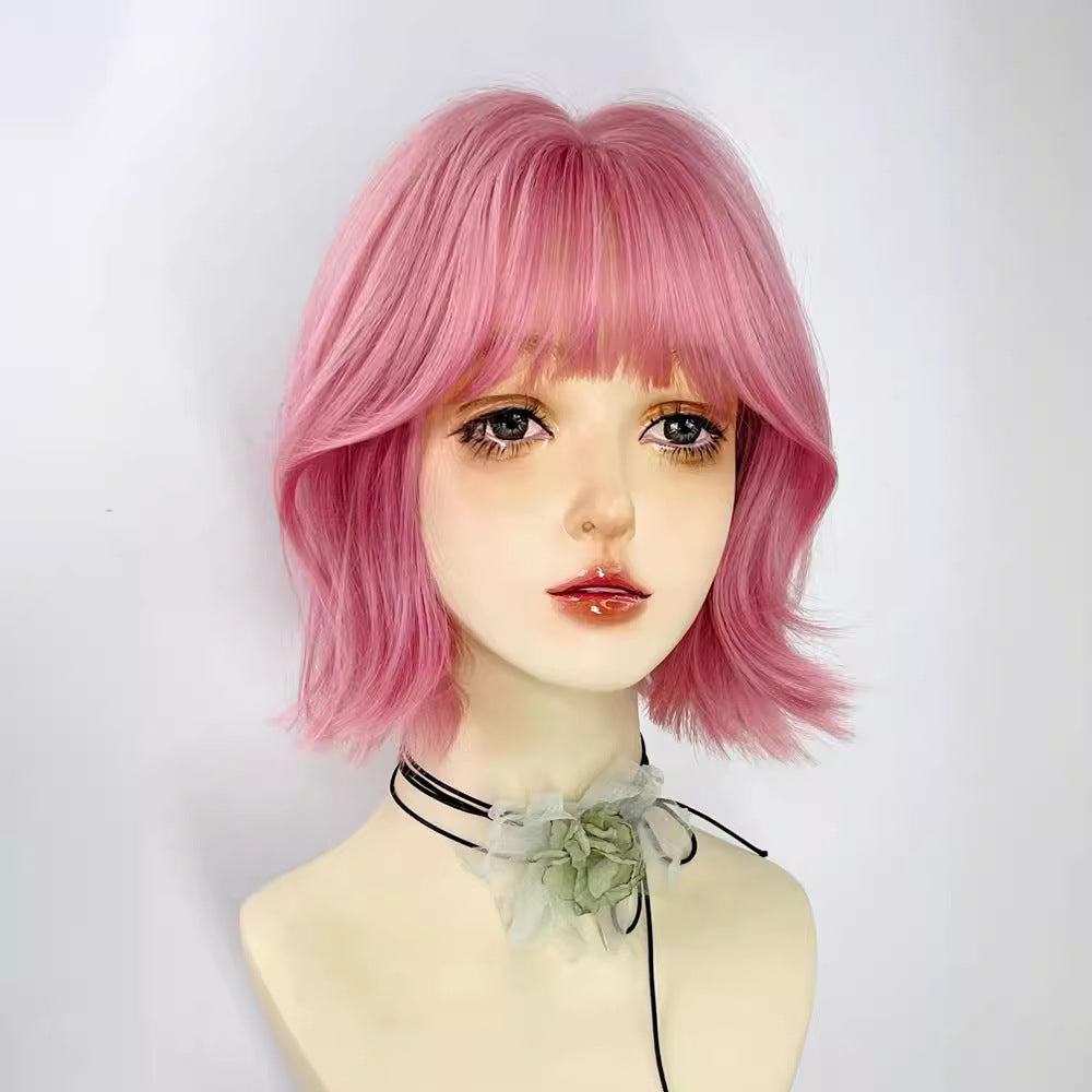 Femboy Wear a Pink Bob Wig - Femboy Fashion