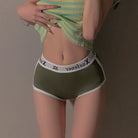 Femboy in Green Retro Boyshort- Femboy Fashion