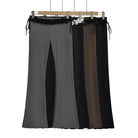 Ruffle Low Waisted Flare Pants - Femboy Fashion