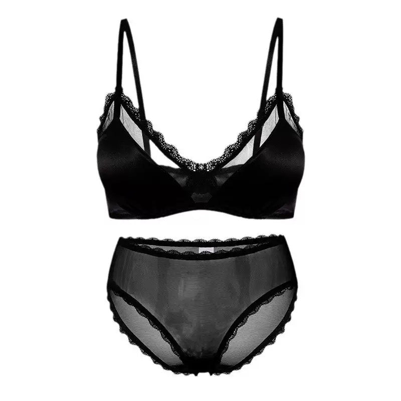 femboy sexy see through bra detail