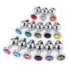 Femboy stainless steel rhinestone butt plugs set