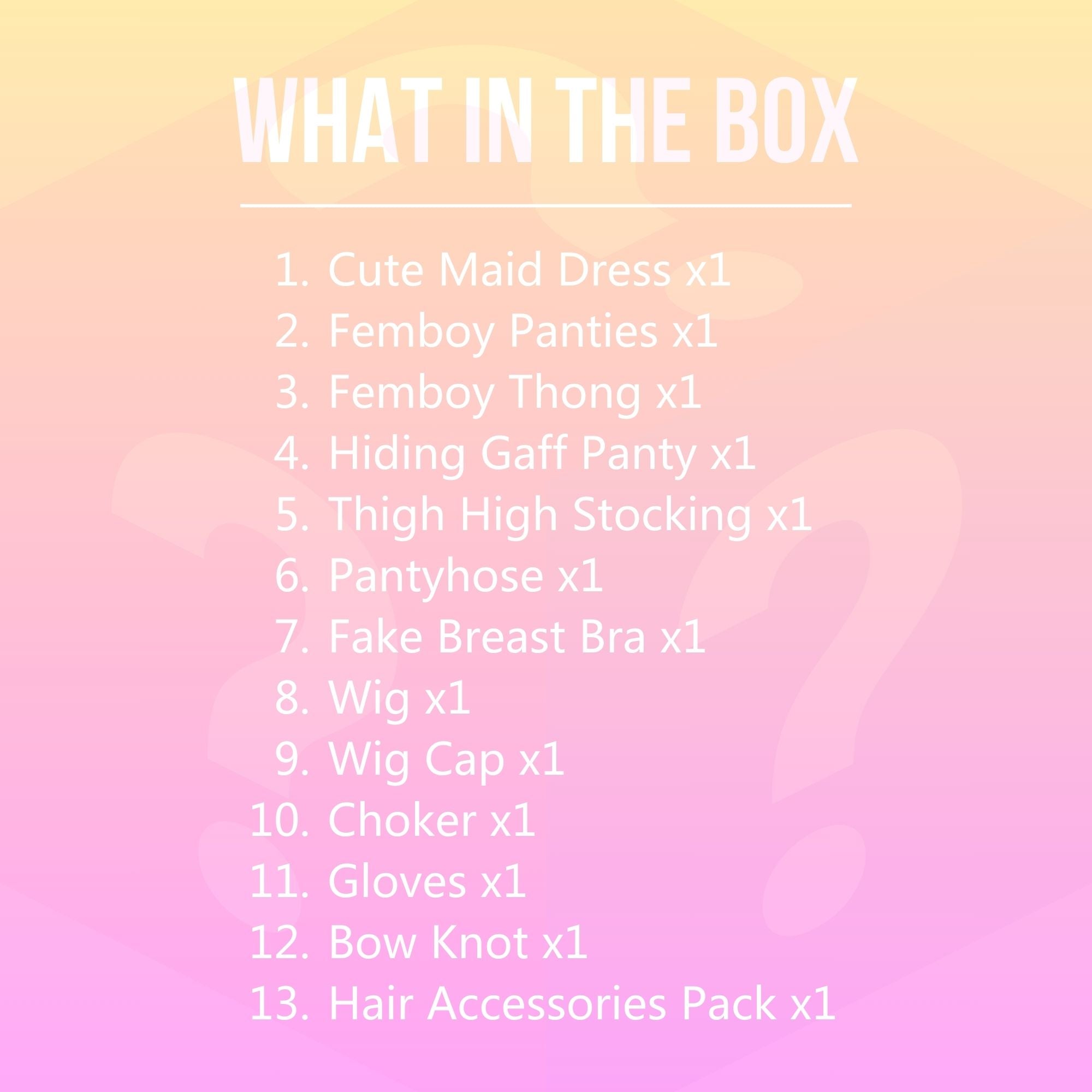 Femboy Starter Kit - Cute Maid Dress Mystery Box - Femboy Fashion