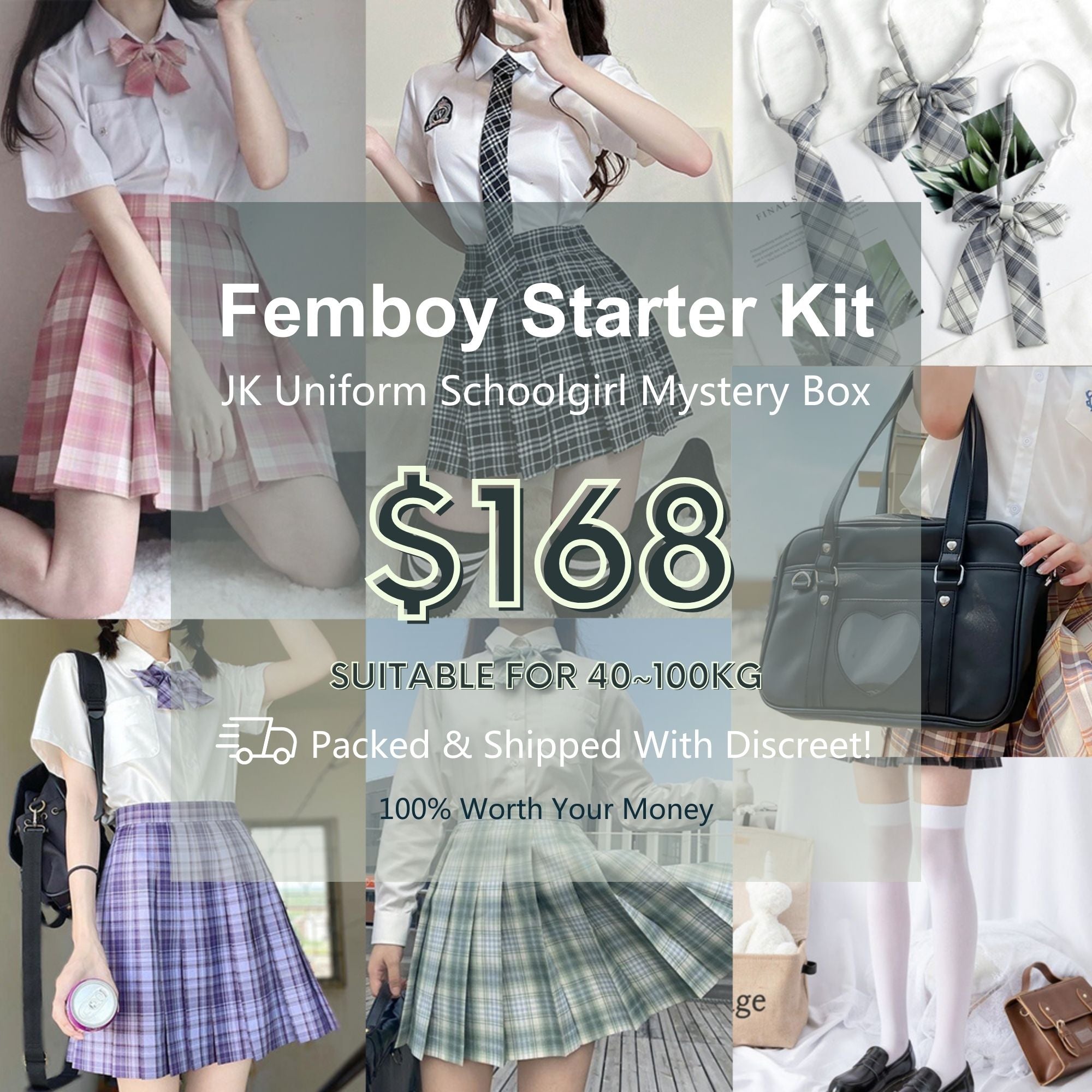 Femboy Starter Kit - JK Uniform Schoolgirl Mystery Box