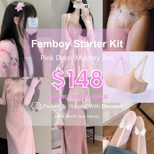 Femboy Starter Kit - Pink Dress Mystery Box - Femboy Fashion