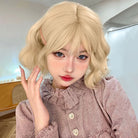 Femboy wear 613 blonde loose wave bob wig front