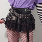 Femboy in double layered micro mini skirt