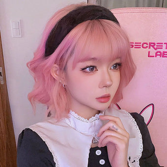 Pink Bob Femboy Wig