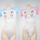 Femboy wear anime prints bodysuit lingerie