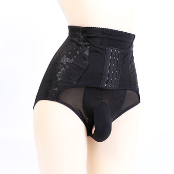 Floral Lace Sheer Femboy Pouch Panty