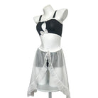 Femboy wear cute bowknot top and skirt lingerie set femboy fashion