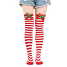 Femboy wear cute femboy christmas thigh high socks with bow femboy fashion