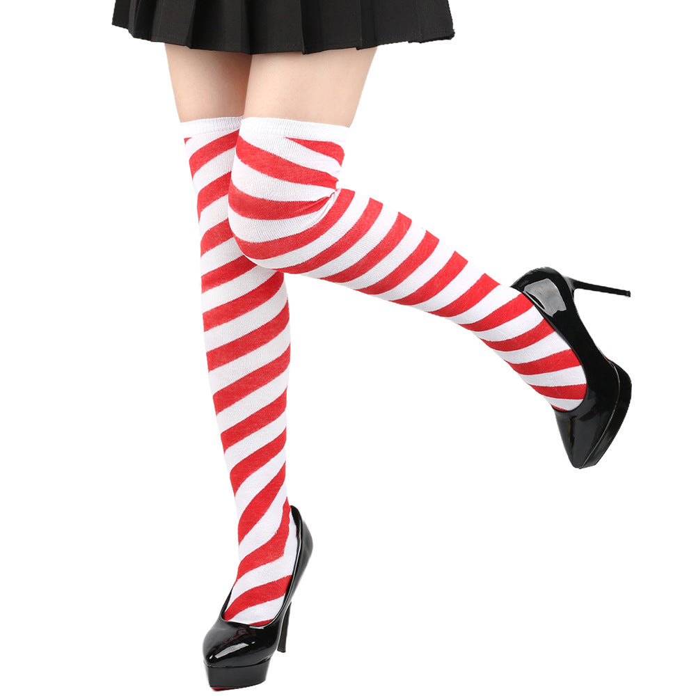 Femboy wear cute femboy christmas thigh high socks