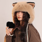 Femboy wear cute furry hat with fox ears femboy fashion